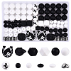 102Pcs 12 Styles Silicone Focal Beads SIL-YW0002-20-1
