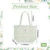 Flower Printed Canvas Women's Tote Bags ABAG-WH20005-06-2