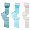 3 Rolls 3 Colors Polyester Frayed Fringe Ribbon OCOR-TA0001-55B-2