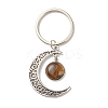 Natural Mixed Gemstone Cabochons Keychain KEYC-JKC00281-2