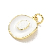 Brass Enamel Pendants KK-CBA3F25-06G-01-2