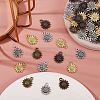 80Pcs 4 Colors Tibetan Style Alloy Pendants FIND-SZ0001-84-5