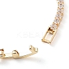 Golden Brass Link Bracelet BJEW-C055-05D-G-2