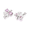 Brass Micro Pave Cubic Zirconia Pendants KK-N264-06P-2