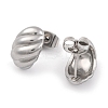 Non-Tarnish Oval 304 Stainless Steel Stud Earrings EJEW-H013-13P-2