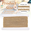 Braided Polyester Lace Trim OCOR-WH0079-23A-2