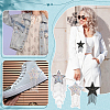 3Pcs 3 Styles Tassel Star Resin with Felt Iron on/Sew on Cloth Patches PATC-FG0002-97-5