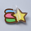 Acrylic Safety Brooches JEWB-D006-B05-2