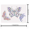Butterfly Glass Hotfix Rhinestone DIY-WH0303-020-2