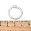 S925 Sterling Silver Adjustable Letter Rings for Women RJEW-M068-01P-Y-3