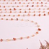 Natural Banded Agate Chips Beaded Chains CHC-SZ0001-62F-4