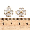 304 Stainless Steel Micro Pave Cubic Zirconia Pendants STAS-I352-07G-B01-3