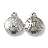 Anti-Tarnish 304 Stainless Steel Pendants STAS-Q334-12P-02-1