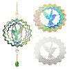 2Pcs 2 Colors 201 Stainless Steel Connector Charms/Links STAS-TA0005-62-1