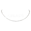 304 Stainless Steel Cuboid Bar Link Chain Necklaces for Women Men NJEW-JN05196-02-2