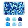 480Pcs 6 Colors Opaque & Transparent Plastic Beads KY-YW0001-75F-1