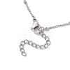 304 Stainless Steel Satellite Chain Slider Necklace Making AJEW-JB01555-01-4