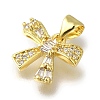 Rack Plating Brass Micro Pave Cubic Zirconia Charms KK-G500-14A-G-2