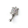 Tortoise 316 Surgical Stainless Steel with Rhinestone Belly Rings FS-WG77A27-01-4