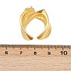 Brass Micro Pave Cubic Zirconia Cuff Rings for Women RJEW-L132-06G-5