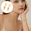 6Pcs Brass Fold Over Clasps KK-FH0007-43A-7