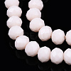 Opaque Solid Color Glass Beads Strands EGLA-A034-P4mm-D33-4