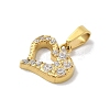 Ion Plating(IP) 304 Stainless Steel Micro Pave Cubic Zirconia Pendants STAS-Z107-04G-08-2