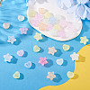 50Pcs 2 Styles Transparent Crackle Acrylic Beads OACR-TA0003-89-5