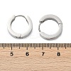 304 Stainless Steel Polishing Effect Hoop Earrings EJEW-M001-32P-5