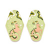 Rack Plating Alloy and Enamel Big Pendants X1-ENAM-T021-29C-1