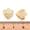 Brass with Cubic Zirconia Charms KK-N263-98G-3