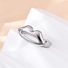 304 Stainless Steel Adjustable Open Cuff Rings RJEW-Q020-19P-3
