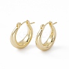 Brass Thick Hoop Earrings for Women LS-EJEW-I270-02G-1