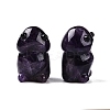 Natural Amethyst Monster Figurines DJEW-N003-01B-1
