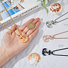 4Pcs 4 Colors Stainless Steel Anchor Pendant Necklaces Set with Box Chains for Men NJEW-FI0001-26-4