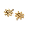 304 Stainless Steel Rhinestone Pendants Ion Plating(IP) STAS-V015-21G-2
