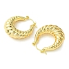 Brass Hoop Earrings for Women EJEW-D094-01G-2