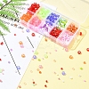 DIY Flat Round with Letter & Round Acrylic & Glass Seed Beads Jewelry Making Findings Kits DIY-FS0006-44-8