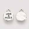 Tibetan Style Alloy Pendants X-TIBEP-T009-24AS-RS-2