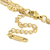 Ion Plating(IP) 304 Stainless Steel Multi Layered Necklaces LS-NJEW-S426-07G-3