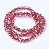 Electroplate Glass Beads Strands EGLA-A034-T4mm-C04-2