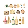 16Pcs 8 Styles Oktoberfest Alloy Enamel Pendants ENAM-FP0001-83-4