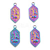 Ion Plating(IP) 201 Stainless Steel Pendants STAS-N098-254M-2