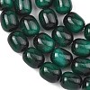 Dyed Imitation Tiger Eye Glass Beads Strands GLAA-H040-02C-3