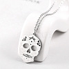 Non-Tarnish 304 Stainless Steel Mexican Candy Skull Pendant Necklaces LS-CQ9422-4-1
