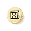 Brass Enamel Beads KK-L239-064G-2