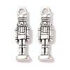 Tibetan Style Alloy Soldier Pendants X-TIBEP-GC160-AS-RS-1