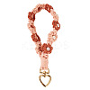 Cotton Braided Flower Pendant Decorations AJEW-TAC0030-032G-13-1