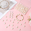 100Pcs ABS Plastic Imitation Pearl Beads OACR-LT0001-07-3