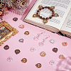 100Pcs 5 Colors Tibetan Style Alloy Pendants FIND-PH0023-07-4